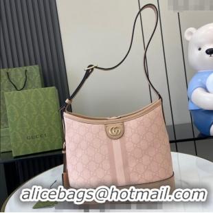 Spot Bulk Gucci Ophidia GG Canvas Small Shoulder Bag 781402 Dusty Pink 2024