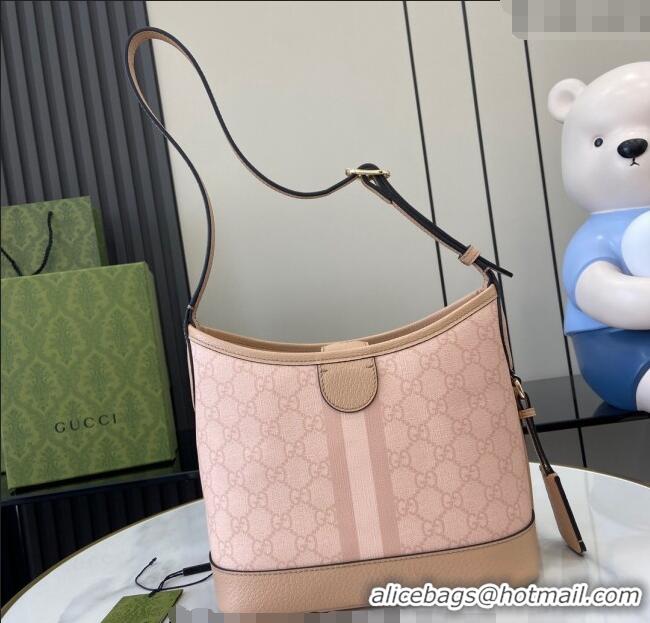 Spot Bulk Gucci Ophidia GG Canvas Small Shoulder Bag 781402 Dusty Pink 2024