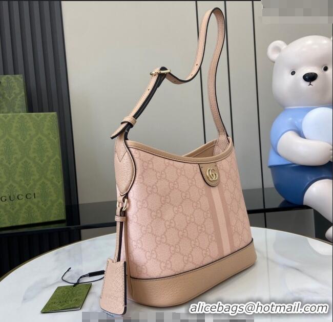Spot Bulk Gucci Ophidia GG Canvas Small Shoulder Bag 781402 Dusty Pink 2024