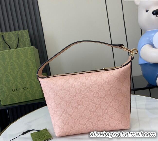 Classic Cheap Gucci Ophidia GG Canvas Super Mini Shoulder Bag 795170 Dusty Pink 2024