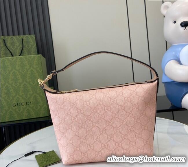 Classic Cheap Gucci Ophidia GG Canvas Super Mini Shoulder Bag 795170 Dusty Pink 2024