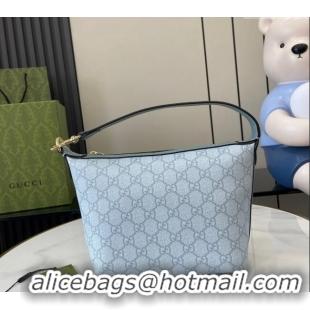 Buy Modern Gucci Ophidia GG Canvas Super Mini Shoulder Bag 795170 Dusty Blue 2024