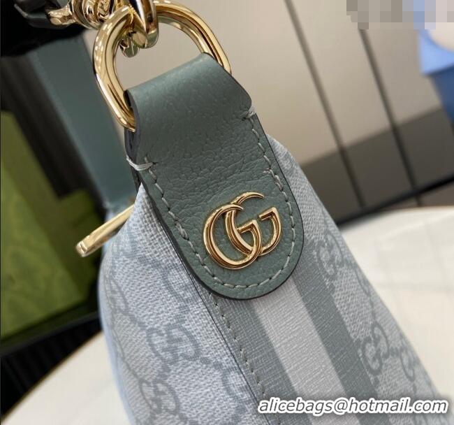 Buy Modern Gucci Ophidia GG Canvas Super Mini Shoulder Bag 795170 Dusty Blue 2024