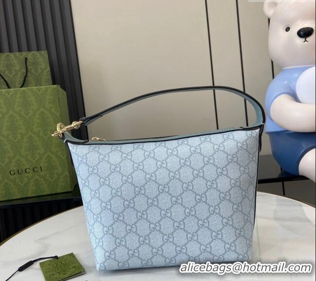 Buy Modern Gucci Ophidia GG Canvas Super Mini Shoulder Bag 795170 Dusty Blue 2024