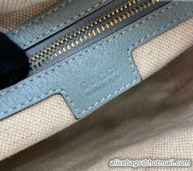 Buy Modern Gucci Ophidia GG Canvas Super Mini Shoulder Bag 795170 Dusty Blue 2024