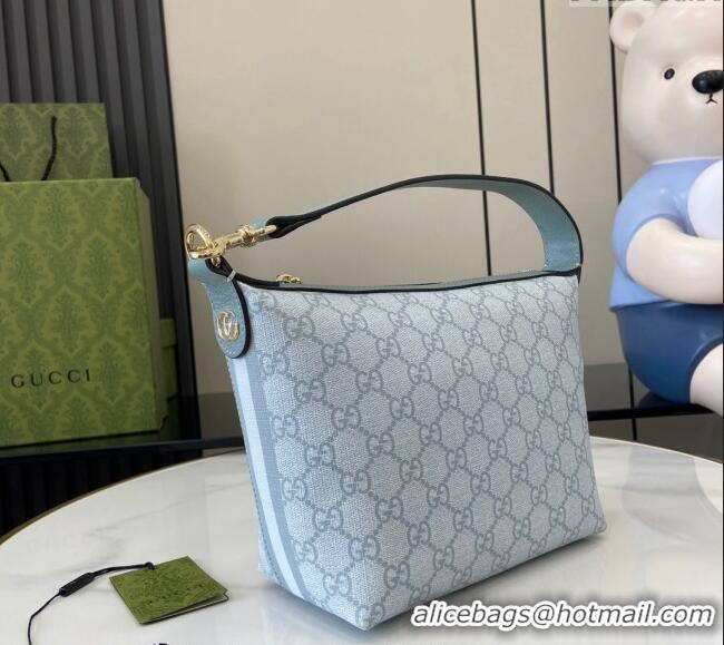 Buy Modern Gucci Ophidia GG Canvas Super Mini Shoulder Bag 795170 Dusty Blue 2024