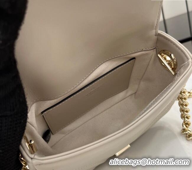 New Design Gucci GG Marmont Leather Mini Top Handle Bag 811238 Grey 2024