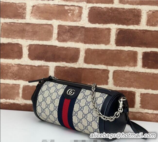 Reasonable Price Gucci Ophidia GG Canvas Small Shoulder Bag 795194 Beige/Blue 2024