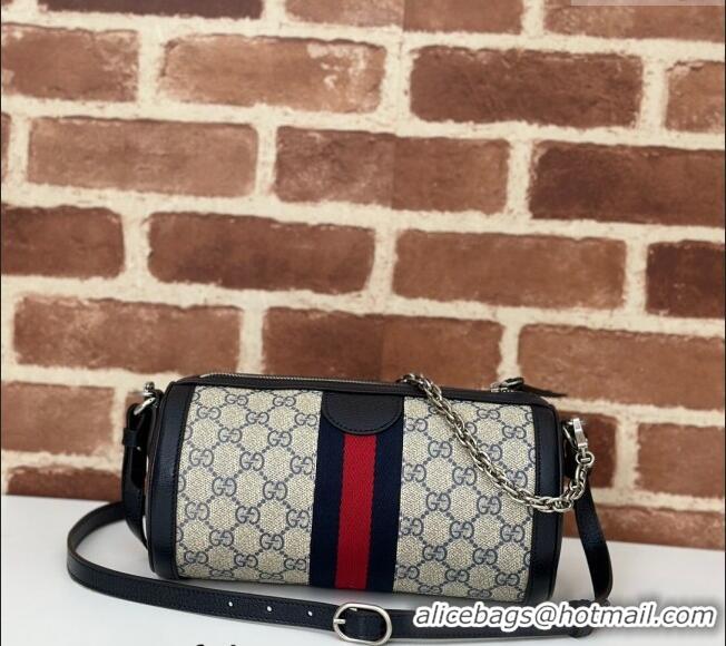 Reasonable Price Gucci Ophidia GG Canvas Small Shoulder Bag 795194 Beige/Blue 2024