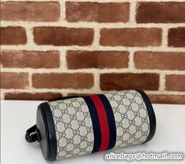 Reasonable Price Gucci Ophidia GG Canvas Small Shoulder Bag 795194 Beige/Blue 2024