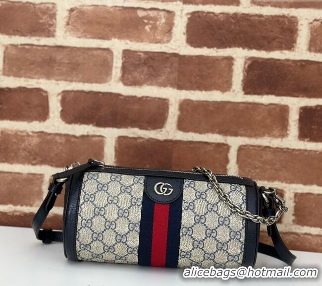 Reasonable Price Gucci Ophidia GG Canvas Small Shoulder Bag 795194 Beige/Blue 2024