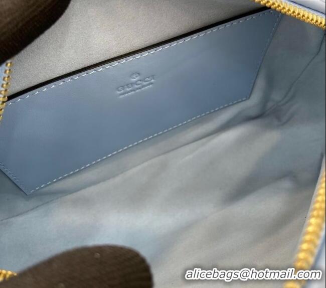 Buy Wholesale Gucci GG Marmont Matelasse Leather Small Shoulder Bag 447632 Light Blue 2024