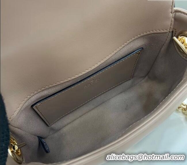 Grade Cheap Gucci GG Marmont Leather Mini Top Handle Bag 811238 Dusty Beige 2024