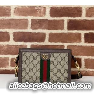 Top Quality Gucci Ophidia GG Canvas Super Mini Bag 795467 Beige/Brown 2024