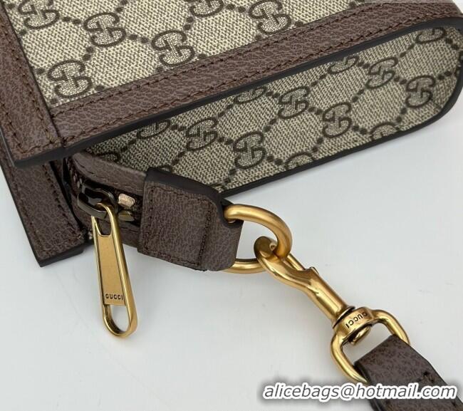 Top Quality Gucci Ophidia GG Canvas Super Mini Bag 795467 Beige/Brown 2024