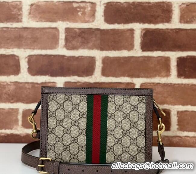 Top Quality Gucci Ophidia GG Canvas Super Mini Bag 795467 Beige/Brown 2024