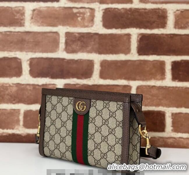 Top Quality Gucci Ophidia GG Canvas Super Mini Bag 795467 Beige/Brown 2024