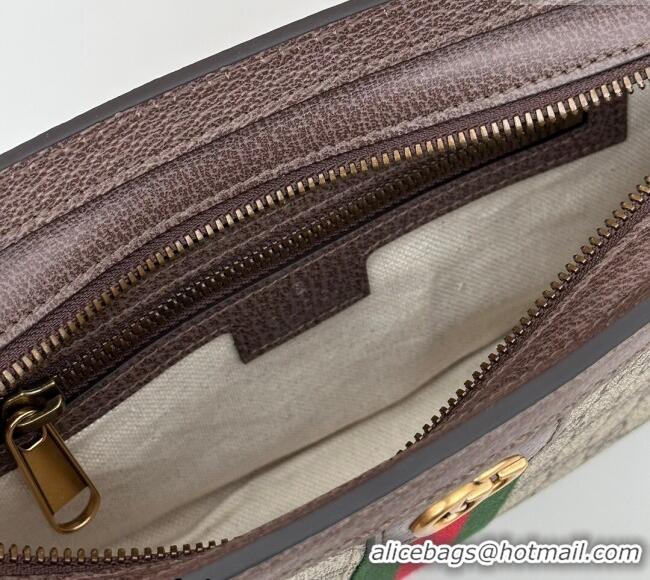 Top Quality Gucci Ophidia GG Canvas Super Mini Bag 795467 Beige/Brown 2024