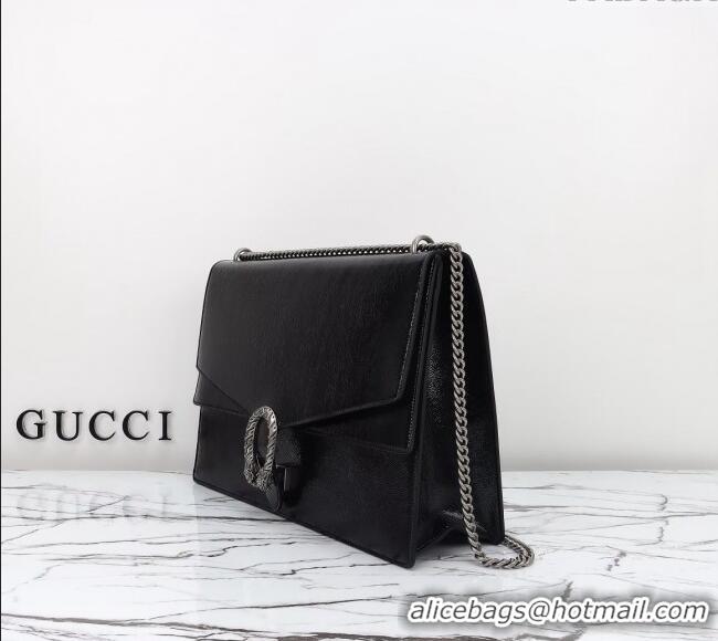 Traditional Discount Gucci Dionysus Large Shoulder Bag in Patent Leather 795003 Black 2024