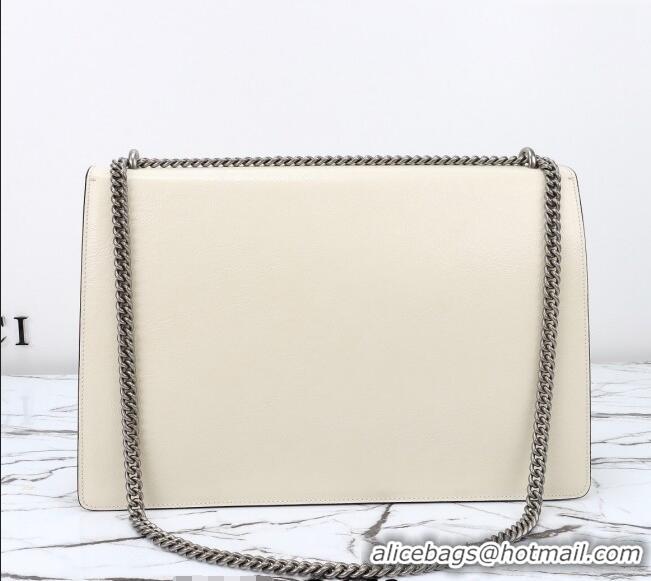 Traditional Specials Gucci Dionysus Large Shoulder Bag in Patent Leather 795003 White 2024