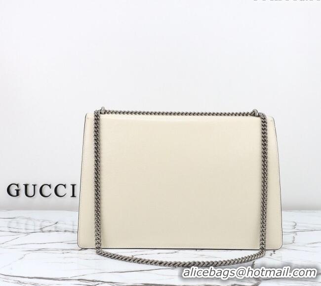Traditional Specials Gucci Dionysus Large Shoulder Bag in Patent Leather 795003 White 2024