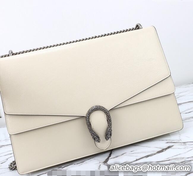 Traditional Specials Gucci Dionysus Large Shoulder Bag in Patent Leather 795003 White 2024