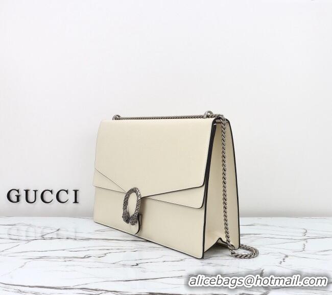 Traditional Specials Gucci Dionysus Large Shoulder Bag in Patent Leather 795003 White 2024
