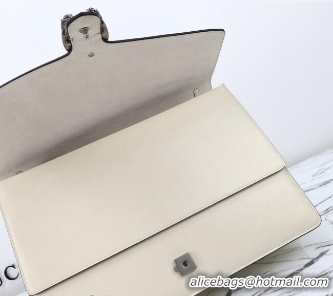 Traditional Specials Gucci Dionysus Large Shoulder Bag in Patent Leather 795003 White 2024