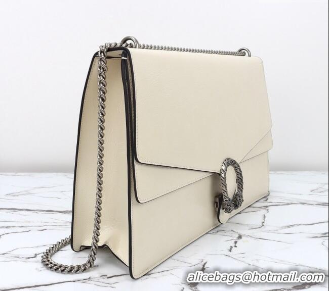 Traditional Specials Gucci Dionysus Large Shoulder Bag in Patent Leather 795003 White 2024