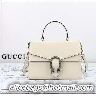 Top Grade Gucci Dionysus Medium Shoulder Bag in Patent Leather 795007 White 2024