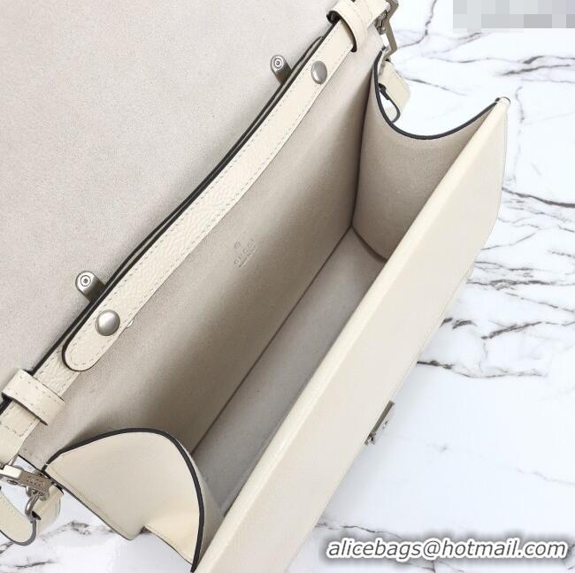 Top Grade Gucci Dionysus Medium Shoulder Bag in Patent Leather 795007 White 2024