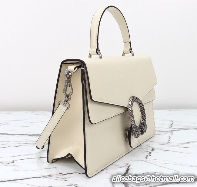 Top Grade Gucci Dionysus Medium Shoulder Bag in Patent Leather 795007 White 2024