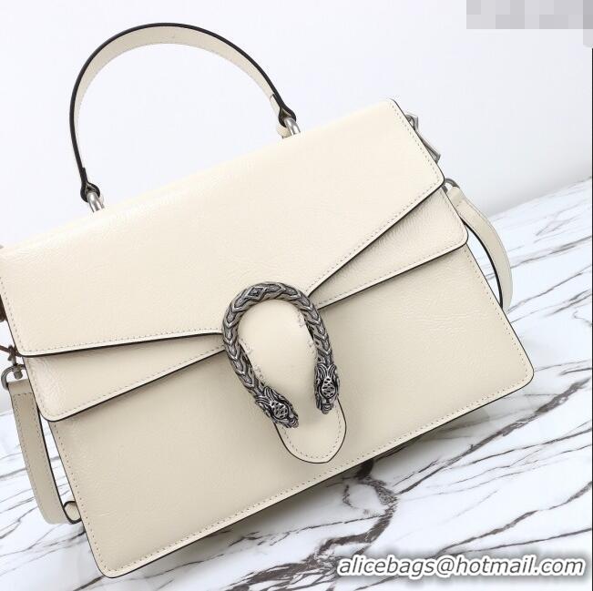 Top Grade Gucci Dionysus Medium Shoulder Bag in Patent Leather 795007 White 2024