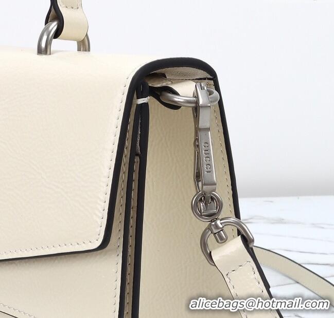 Top Grade Gucci Dionysus Medium Shoulder Bag in Patent Leather 795007 White 2024
