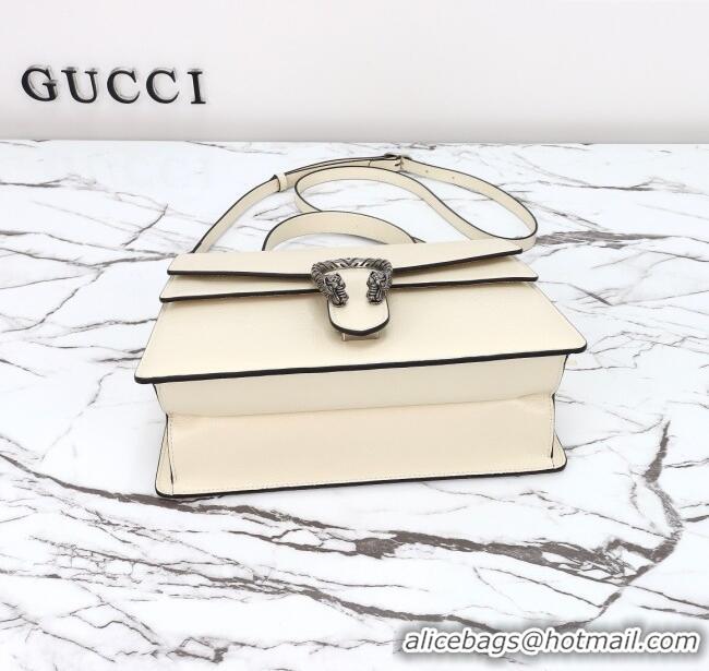 Top Grade Gucci Dionysus Medium Shoulder Bag in Patent Leather 795007 White 2024