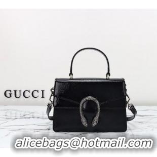 New Fashion Gucci Dionysus Small Shoulder Bag in Patent Leather 799599 Black 2024