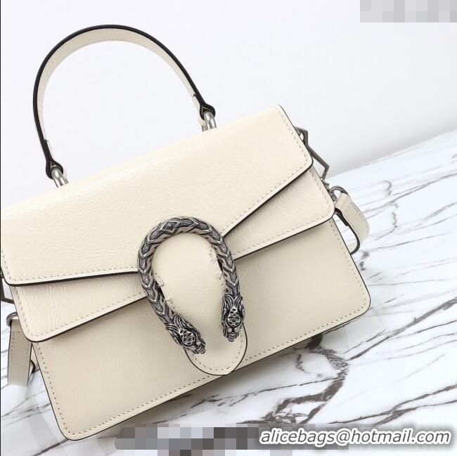 Well Crafted Gucci Dionysus Small Shoulder Bag in Patent Leather 799599 White 2024