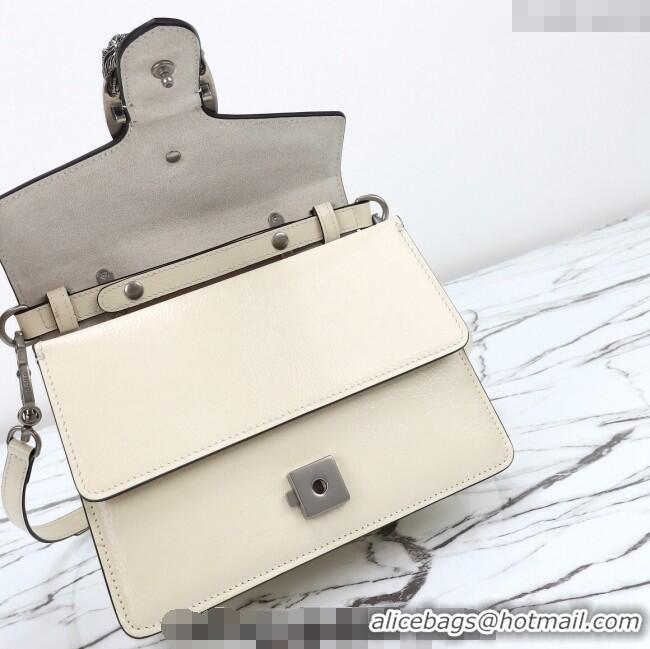 Well Crafted Gucci Dionysus Small Shoulder Bag in Patent Leather 799599 White 2024