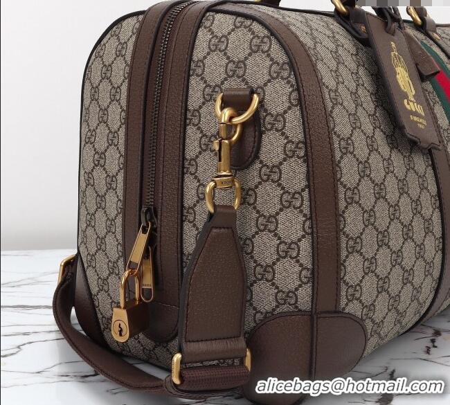 New Design Gucci Savoy GG Canvas Small Duffle Travel Bag 724642 Beige/Brown 2024