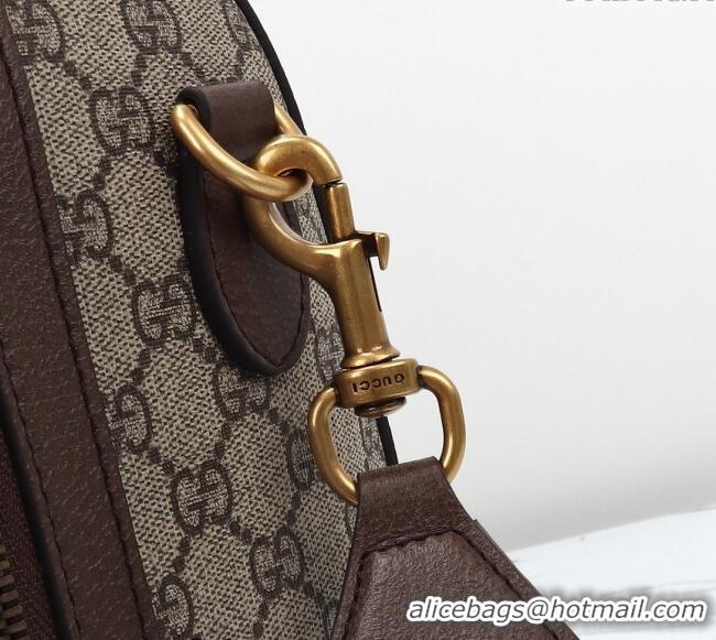 New Design Gucci Savoy GG Canvas Small Duffle Travel Bag 724642 Beige/Brown 2024