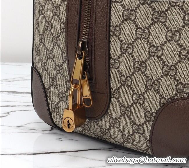 New Design Gucci Savoy GG Canvas Small Duffle Travel Bag 724642 Beige/Brown 2024