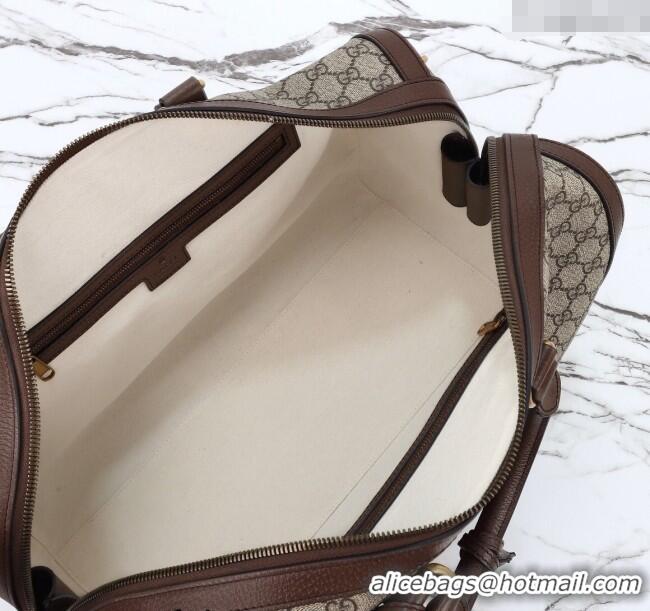 New Design Gucci Savoy GG Canvas Small Duffle Travel Bag 724642 Beige/Brown 2024