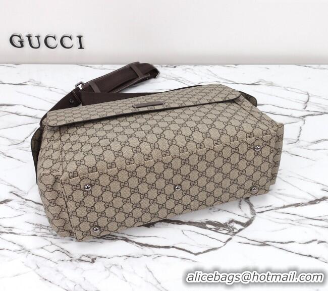 Luxury Classic Gucci GG Supreme Canvas Medium Diaper Shoulder Bag 211131 2024