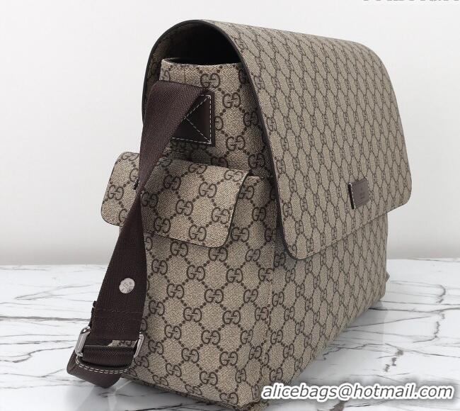 Luxury Classic Gucci GG Supreme Canvas Medium Diaper Shoulder Bag 211131 2024