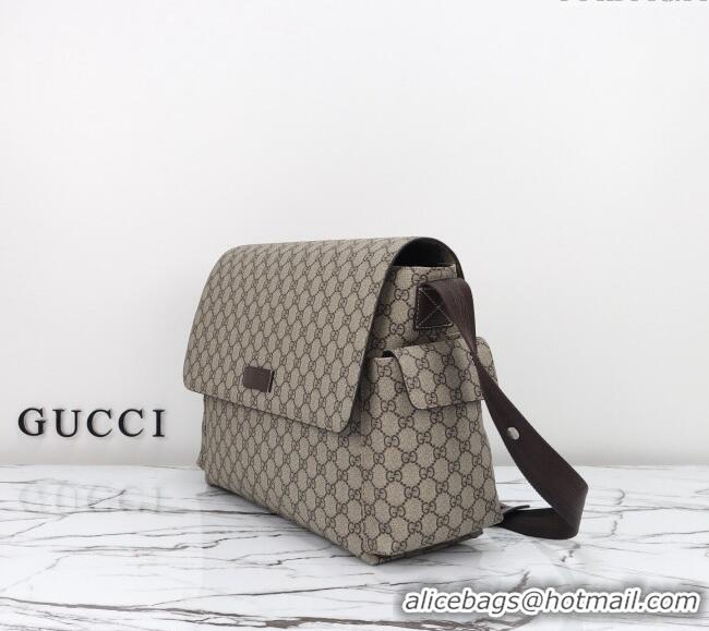 Luxury Classic Gucci GG Supreme Canvas Medium Diaper Shoulder Bag 211131 2024