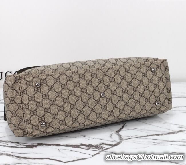Luxury Classic Gucci GG Supreme Canvas Medium Diaper Shoulder Bag 211131 2024