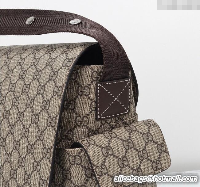 Luxury Classic Gucci GG Supreme Canvas Medium Diaper Shoulder Bag 211131 2024