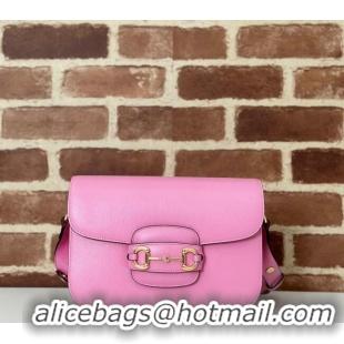 Market Sells Gucci Horsebit 1955 Leather Shoulder Bag 602204 Light Pink 2024