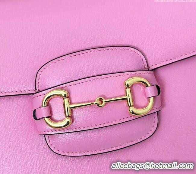 Market Sells Gucci Horsebit 1955 Leather Shoulder Bag 602204 Light Pink 2024