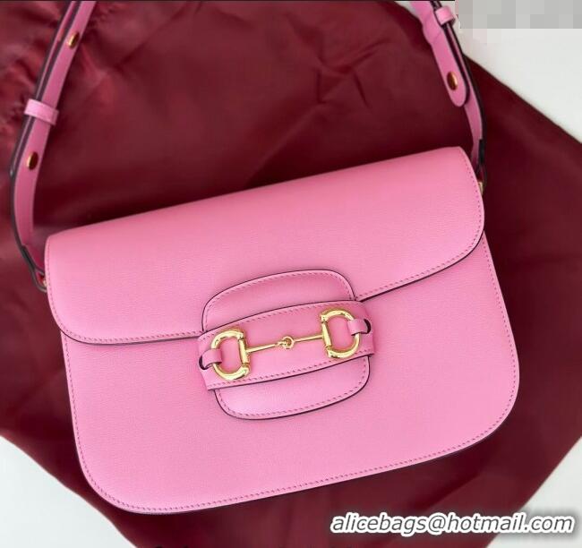 Market Sells Gucci Horsebit 1955 Leather Shoulder Bag 602204 Light Pink 2024